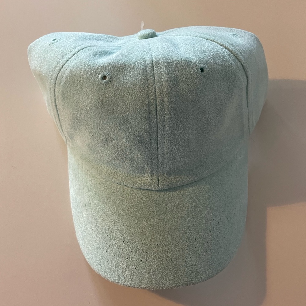 Faux Suede Light Turquoise Hat